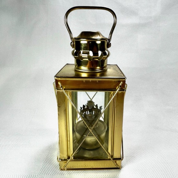 Frankenmuth Gallery Other - VTG Frankenmuth Gallery 8" Kerosene Oil Lantern– Brass Finish Nautical/Maritime